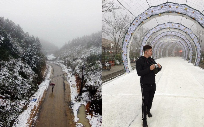 Xôn xao hình ảnh tuyết phủ trắng Sa Pa, giới trẻ hẹn nhau lên đường