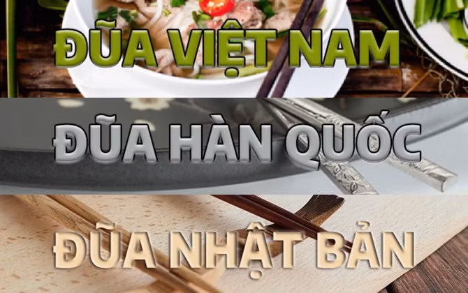 Việt Nam, Hàn Quốc và Nhật Bản đều dùng đũa, thế nhưng bạn có biết câu chuyện về sự khác biệt?