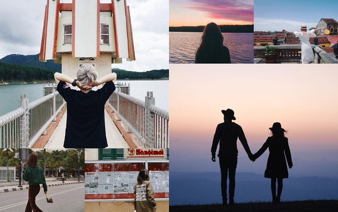 Selfie chính diện xưa rồi, "giấu mặt quay lưng" mới là trào lưu "chất" hiện nay