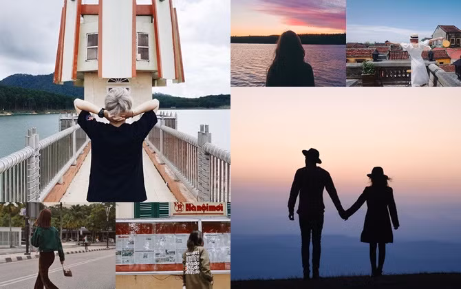 Selfie chính diện xưa rồi, "giấu mặt quay lưng" mới là trào lưu "chất" hiện nay