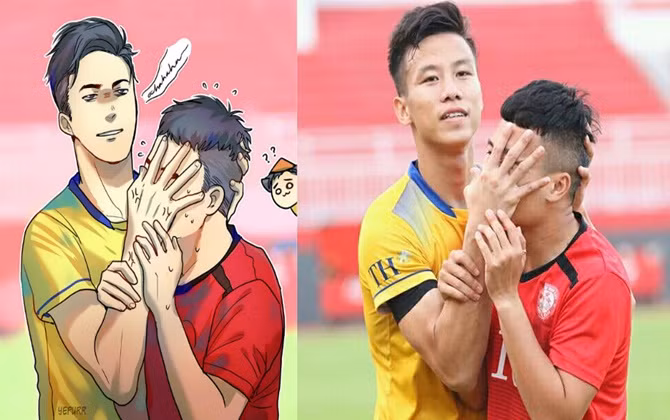 “Rụng tim” với các cầu thủ Việt phiên bản… truyện tranh