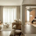 Căn hộ 75m2 được tái cấu trúc tạo không gian liền mạch và hiện đại