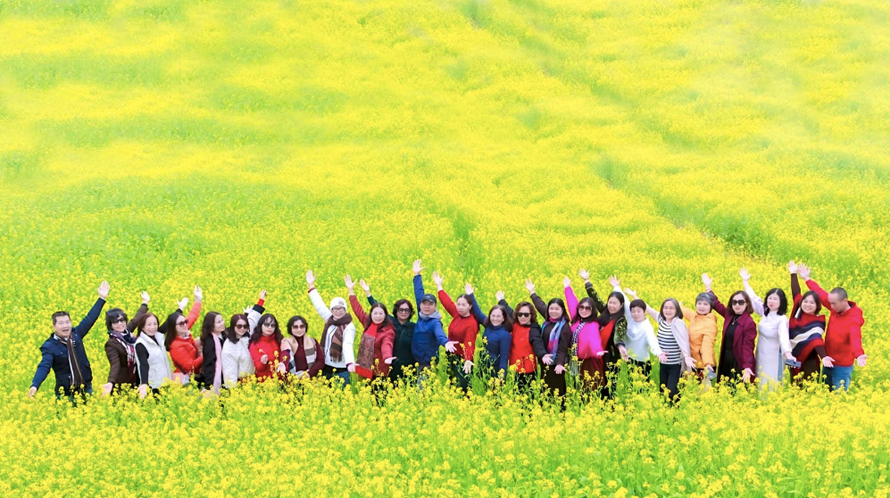 Những vườn hoa thu hút đông khách du lịch.