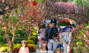 'Biển người' ra Hồ Gươm du xuân