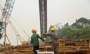 ​Hối hả thi công xuyên Tết tại các dự án trọng điểm Thủ đô