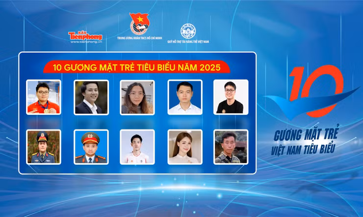 Công bố danh sách 10 Gương mặt trẻ Việt Nam tiêu biểu năm 2025