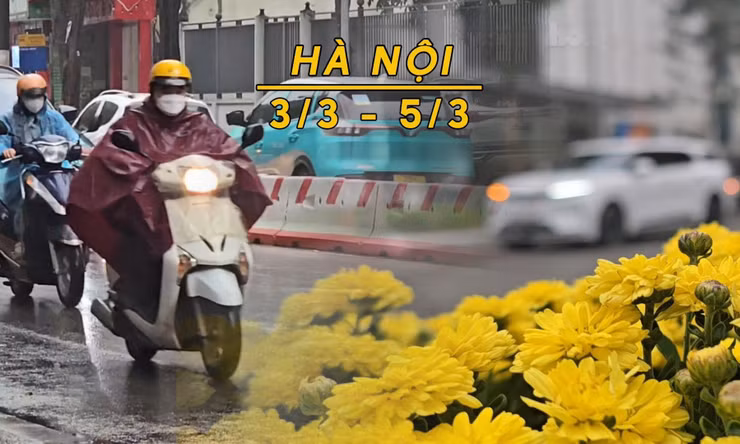 Mưa rét về, Hà Nội giảm 10 độ C 