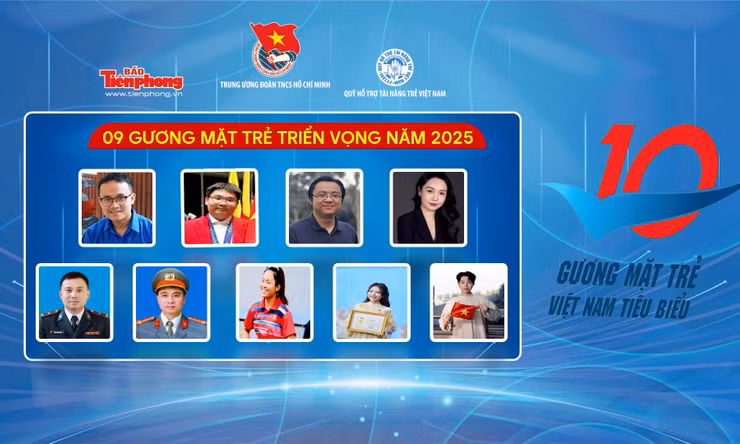 Công bố danh sách 9 Gương mặt trẻ Việt Nam triển vọng năm 2025