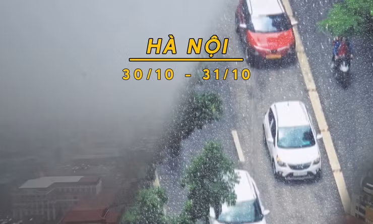 Hà Nội đón không khí lạnh, mưa rải rác, nhiệt độ giảm sâu