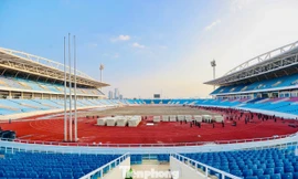 Hình ảnh mới nhất về sân Mỹ Đình đang được cải tạo