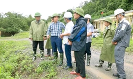 Chủ tịch UBND tỉnh và đoàn công tác tỉnh Cao Bằng thị sát, kiểm tra Nhà máy Thủy điện Bình Long. 