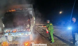 Hiện trường vụ cháy.