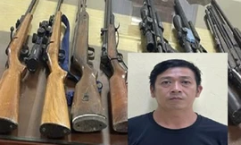 Đối tượng Trình cùng tang vật. 