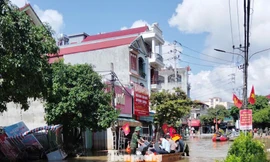 Lũ gây lụt nhiều địa phương ở Chi Lăng.