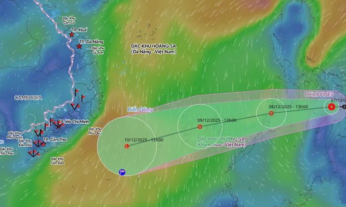 Dự báo sẽ mưa lớn diện rộng tại các tỉnh Nam Trung Bộ 