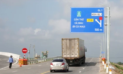 Tuyến cao tốc Hậu Giang - Cà Mau chính thức thông xe từ trưa 19/1