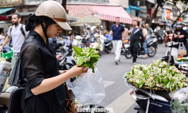 Hoa bưởi ngập phố Hà Nội, giá 'chát' vẫn đắt hàng 