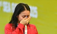 Mỹ Tiên bật khóc sau khi giành HCB SEA Games 33 và bị lãnh đạo Hiệp hội TTDN góp ý.