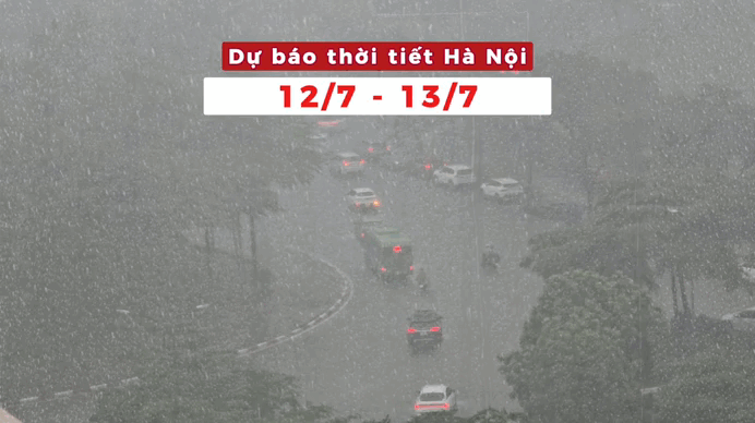 Bản tin thời tiết Hà Nội (12 - 13/7): Mưa dông cục bộ tiếp diễn kèm mù ẩm, oi bức