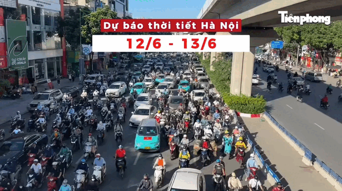 Bản tin Thời tiết Hà Nội (12 - 13/6): Mưa lùi dần, nắng trở lại, nhiệt độ bắt đầu tăng