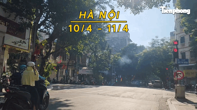 Hà Nội nắng nóng, ngày 10/4 tiếp tục tăng nhiệt