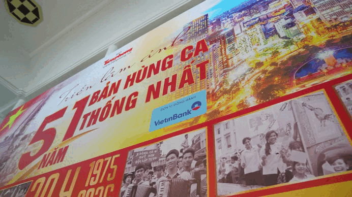 Từng bước hoàn thiện triển lãm '51 năm - Bản hùng ca thống nhất'