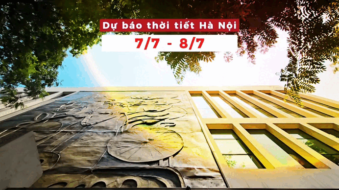 Bản tin Thời tiết Hà Nội (7 - 8/7): Đêm có mưa rải rác, ban ngày nắng oi
