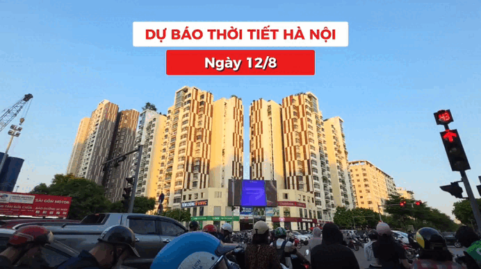 Bản tin Thời tiết Hà Nội (12/8): Nắng gắt kèm oi bức duy trì trong ngày