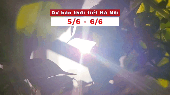 Bản tin thời tiết Hà Nội (5 - 6/6): Ban ngày oi nóng, chiều tối có thể xuất hiện mưa dông
