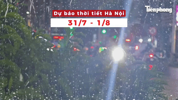 Bản tin thời tiết Hà Nội (31/7 - 1/8): Ít mưa, nắng nhẹ sắp đón đợt mưa dông mới