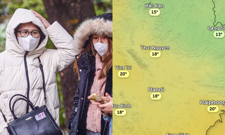Thủ đô Hà Nội giảm nhiệt mạnh, sáng 25/12 rét nhất trong đợt này