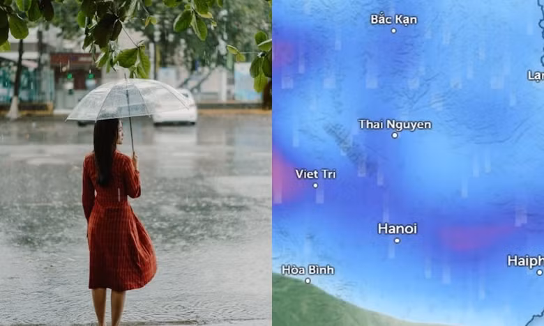 Dự báo Hà Nội sẽ mưa to, giảm nhiệt mạnh trong ngày 17/4