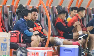Tiền vệ Thái Sơn sẽ phải nghỉ thi đấu dài hạn.