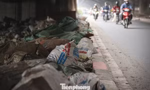 Chưa xử lý dứt điểm tình trạng rác thải tràn lan trên các tuyến đường vành đai Hà Nội