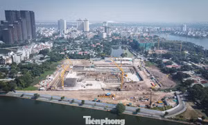 Hà Nội: Đại công trường Nhà hát Ngọc Trai gấp rút thi công