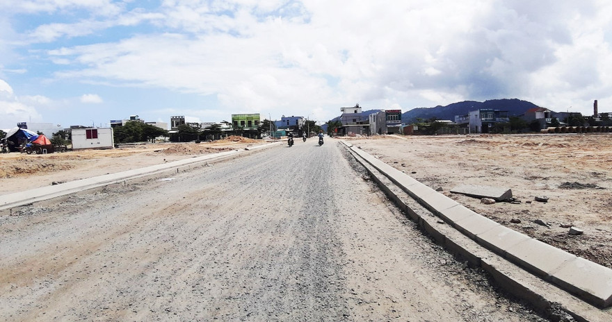 Một góc tại khu vực dự án khu TĐC Hoà Liên. 