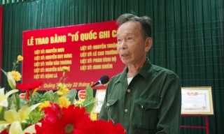 Trao bằng Tổ quốc ghi công 9 liệt sĩ hy sinh trong kháng chiến chống Pháp