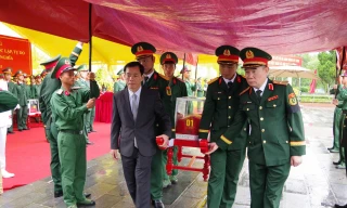 Truy điệu và an táng 34 hài cốt liệt sĩ ở Thành cổ Quảng Trị