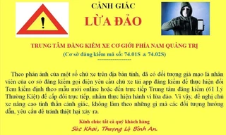 Quảng Trị cảnh báo lừa đảo đổi tem kiểm định ô tô qua điện thoại