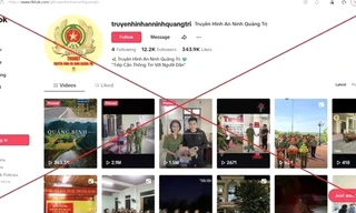Kênh Tiktok 'Truyền hình An ninh Quảng Trị' giả mạo phát tán nhiều nội dung phản cảm