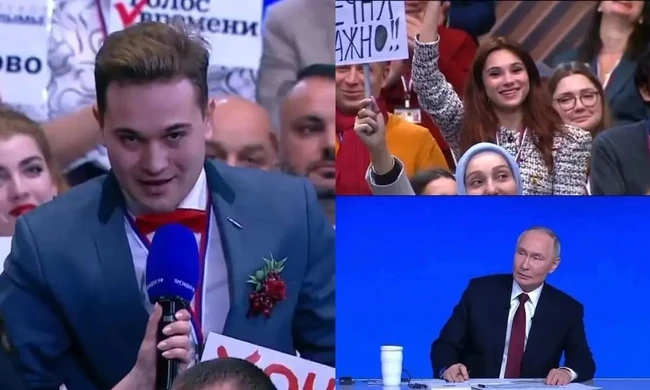 Phóng viên bất ngờ cầu hôn bạn gái giữa cuộc họp báo trên truyền hình của Tổng thống Nga