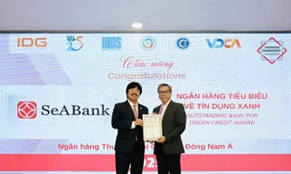 SeABank khẳng định dấu ấn bền vững với 2 giải thưởng Ngân hàng Việt Nam tiêu biểu 
