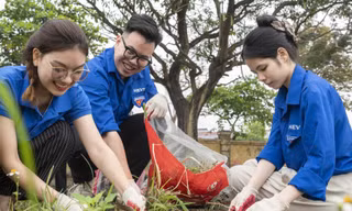Hàng nghìn bạn trẻ nhập cuộc 'Thử thách 21 ngày: Hành động Xanh - Chọn Tương lai Xanh'