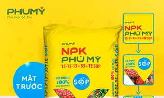 Phân bón Phú Mỹ chính thức ra mắt sản phẩm mới NPK PHÚ MỸ 15-15-15+5S+TE SOP sử dụng 100% Kali Sulphate