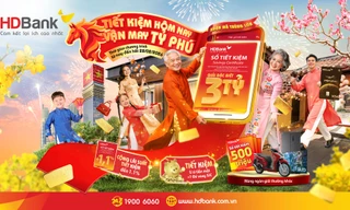 HDBank khai xuân 'bùng nổ' ưu đãi Tiết kiệm Tỷ phú: Cộng lãi đến 1,1%, lì xì tiền mặt và cơ hội trúng vàng SJC 