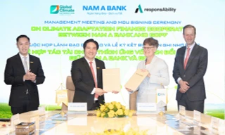 Nam A Bank và GCPF ký kết biên bản ghi nhớ: Phối hợp nghiên cứu khung tài chính thích ứng biến đổi khí hậu từ năm 2026
