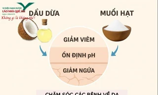 Giải pháp tự nhiên cho da khô nứt nẻ, chai sần chỉ từ dầu dừa và nước muối ấm
