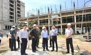 Đoàn công tác Bộ Xây dựng kiểm tra tiến độ dự án nhà ở xã hội tại Quảng Ninh