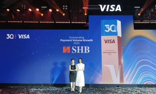 SHB lần thứ hai được VISA vinh danh “Ngôi sao tăng trưởng thẻ năm 2025” 