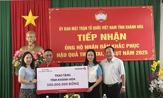 Cục Quản lý Công sản và Vietlott hỗ trợ người dân tỉnh Khánh Hòa sau đợt bão lũ lịch sử 